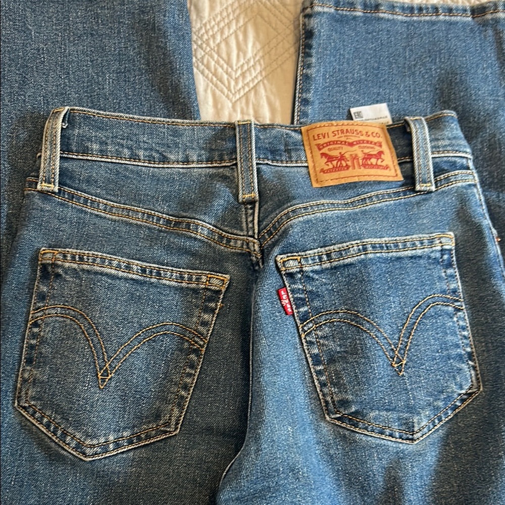 Levi’s rib cage straight size 24 ankle Classic Blue Women's Jeans - Picture 5 of 6